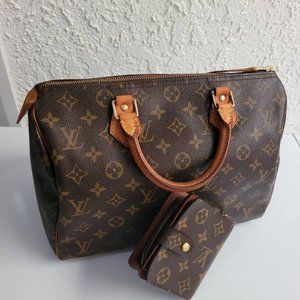 Louis Vuitton Speedy 30 With Wallet Monogram (Set)